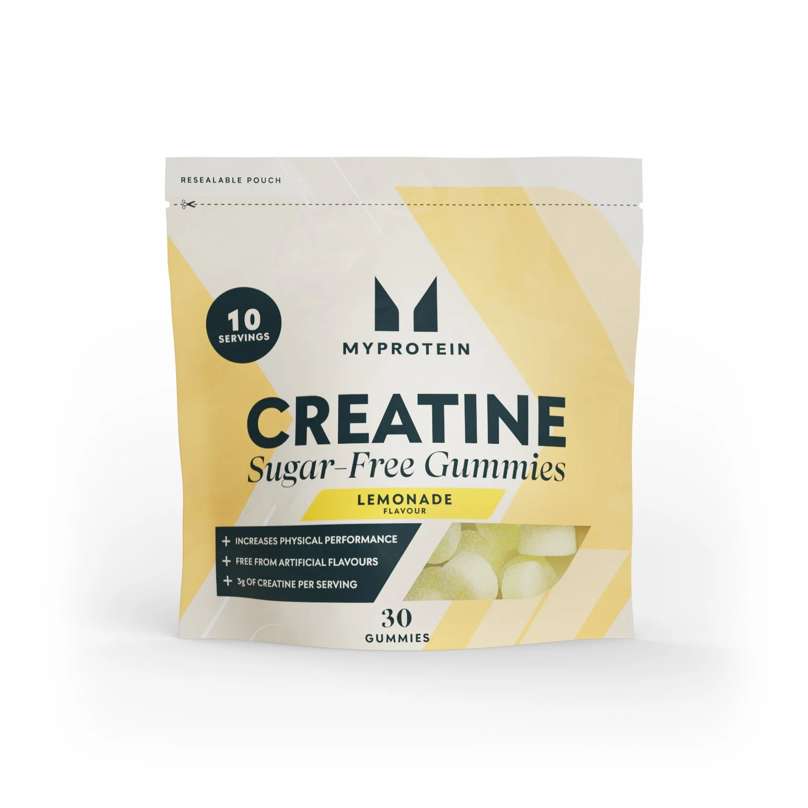 Sugar-Free Creatine Gummies χωρίς Ζάχαρη - 30 Gummies - 10servings - Lemonade Εικόνα 1